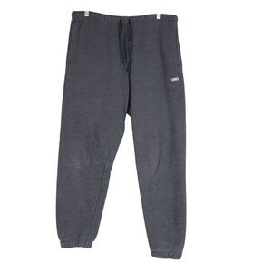FIGS - WOMEN'S LARGE - GRAY ELASTIC WAIST COTTON BLEND JOGGER SWEATPANTS